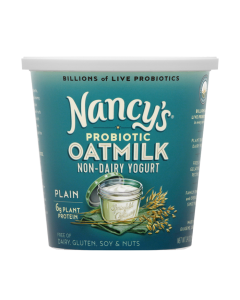 Nancy's Probiotic Non-Dairy Oatmilk Plain Yogurt - Front view