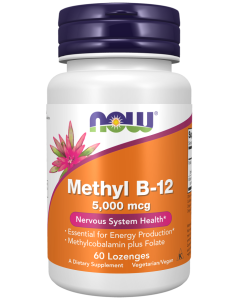 NOW Foods Methyl B-12 5,000 mcg - 60 Lozenges