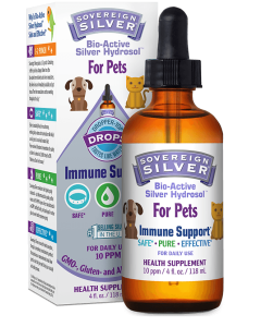 Sovereign Silver Bio-Active Silver Hydrosol Pet Drops 10ppm, 4 oz.