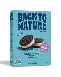 Back to Nature Double Classic Creme Sandwich Cookies - Front view