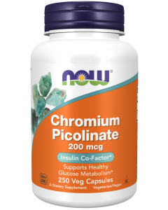 NOW Foods Chromium Picolinate 200 mcg - 250 Veg Capsules