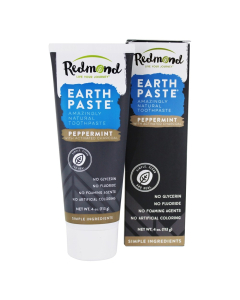 Redmond Earthpaste, Peppermint with Charcoal