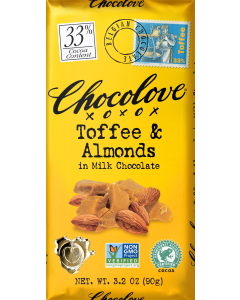 Chocolove Toffee & Almonds in Milk Chocolate