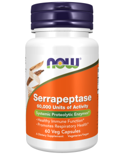 NOW Foods Serrapeptase - 60 Veg Capsules