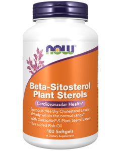 NOW Foods Beta-Sitosterol Plant Sterols - 180 Softgels