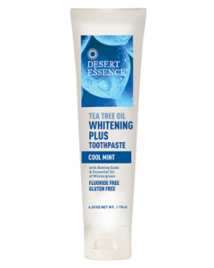 Desert Essence Whitening Plus Cool Mint Toothpaste, 6.25 oz.