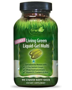 Irwin Naturals Women's Living Green Liquid Gel Multi-Vitamin, 90 Softgels