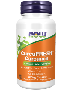 NOW Foods CurcuFRESH™ Curcumin - 60 Veg Capsules