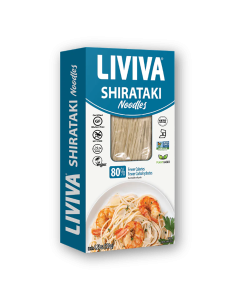 Liviva Dried Shirataki Noodles - Front view