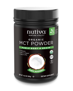 Nutiva Organic MCT Powder unflavored, 10.6 oz.