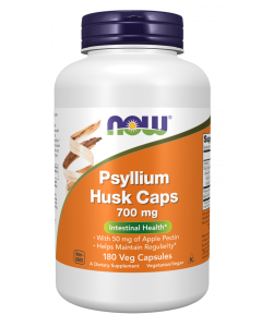 NOW Foods Psyllium Husk 700 mg - 180 Veg Capsules