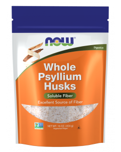 NOW Foods Psyllium Husks, Whole - 16 oz.