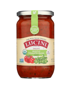 Lucini Organic Tomato Basil Pasta Sauce - Front view