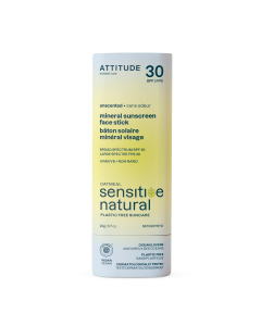 Attitude Mineral Sunscreen Face Stick for Sensitive Skin Unscented - Front view