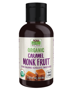 NOW Foods Monk Fruit Caramel Liquid, Organic - 1.8 fl. oz.