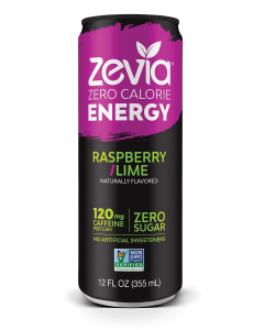 Zevia Zero Calorie Energy, Raspberry Lime