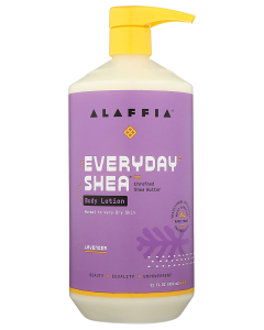 Alaffia Lavender Shea Butter & Lemongrass Body Lotion, 32 fl. oz.