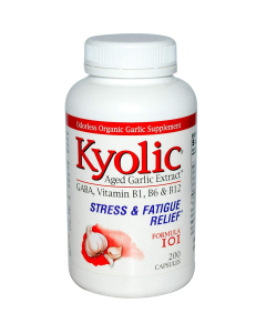 Kyolic Garlic Formula 101 Stress & Fatigue Relief, 200 Capsules