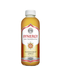 GT's Synergy Honeycrisp Apple Raw Kombucha - Front view