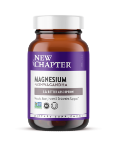 New Chapter Magnesium + Ashwagandha Tablets - Front view