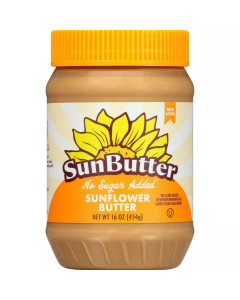 SunButter No Sugar Added Sunflower Butter - Front view