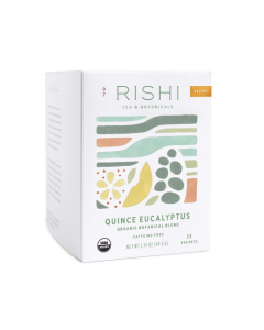 Rishi Tea Organic Quince Eucalyptus Tea - Front view