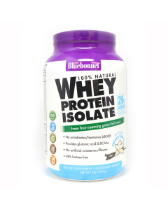 Bluebonnet Whey Protein Isolate Vanilla, 2 lbs.