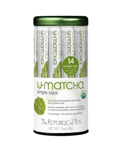 The Republic of Tea Organic U Matcha Single Sips - Front view