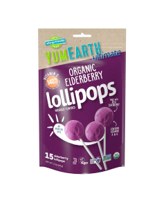 Yumearth Ultimate Organic Elderberry Pops - Front view