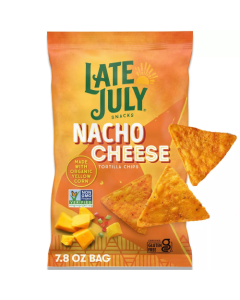 Late July Snacks Nacho Cheese Tortilla Chips - Front view