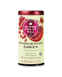 The Republic of Tea Pomegranate Green SuperFruit Tea - Front view