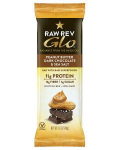 Raw Rev Glo Peanut Butter, Dark Chocolate & Sea Salt Bar