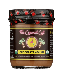 The Coconut Cult Probiotic Chocolate Mousse Yogurt - Front view