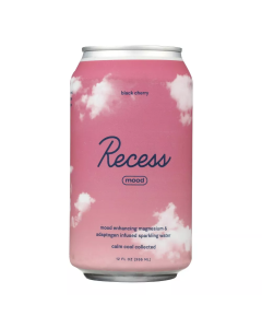 Recess Black Cherry Sparkling Water - Front view