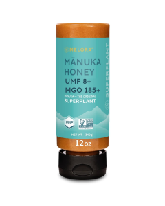 Melora Honey Manuka UMF8+ Squeeze Bottle - Front view