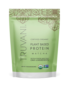 Truvani Organic Plant Based Protein Powder Matcha - Front view