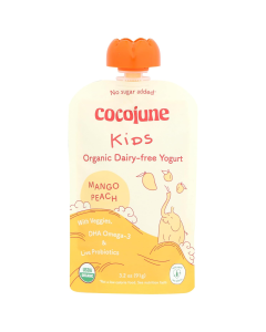 Cocojune Organic Peach Mango Kids Pouche - Front view