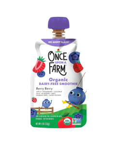 Once Upon a Farm Berry Berry Organic Dairy-Free Smoothie - Front view