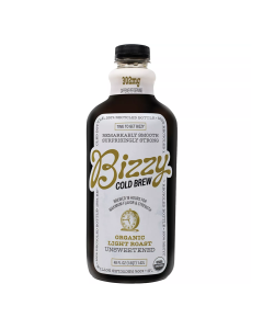 Bizzy Organic Light Roast Unsweetened Cold Brew Coffee - Front view