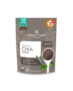 Navitas Organic Raw Chia Seeds - Front view