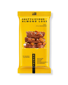 Trubar Saltylicious Almond Love Protein Bars - Front view