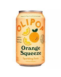 Olipop Orange Squeeze Sparkling Tonic - Front view