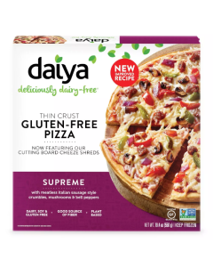 Daiya Dairy-Free Gluten Free Supreme Frozen Pizza - Front view