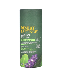 Desert Essence Plastic-Free Tea Tree Lavender Deodorant, 2.25 oz.