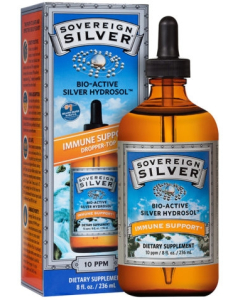 Sovereign Silver Bio-Active Silver Hydrosol Dropper Top, 8 fl.oz. 