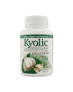 Kyolic Formula 102 Aged Garlic with Enzymes, 100 Capsules