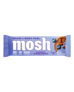 Mosh Blueberry Almond Crunch Protein Bar - Front view