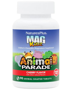 Nature's Plus Animal Parade Cherry Flavor, Magnesium Chewable, 90 Count