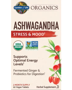 Organics Ashwagandha 60 Tablets - Main