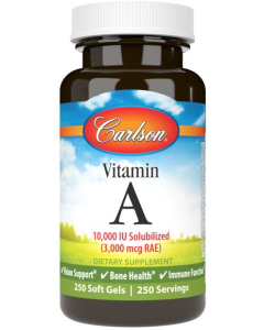 Carlson Vitamin A Solubilized, 250 softgels